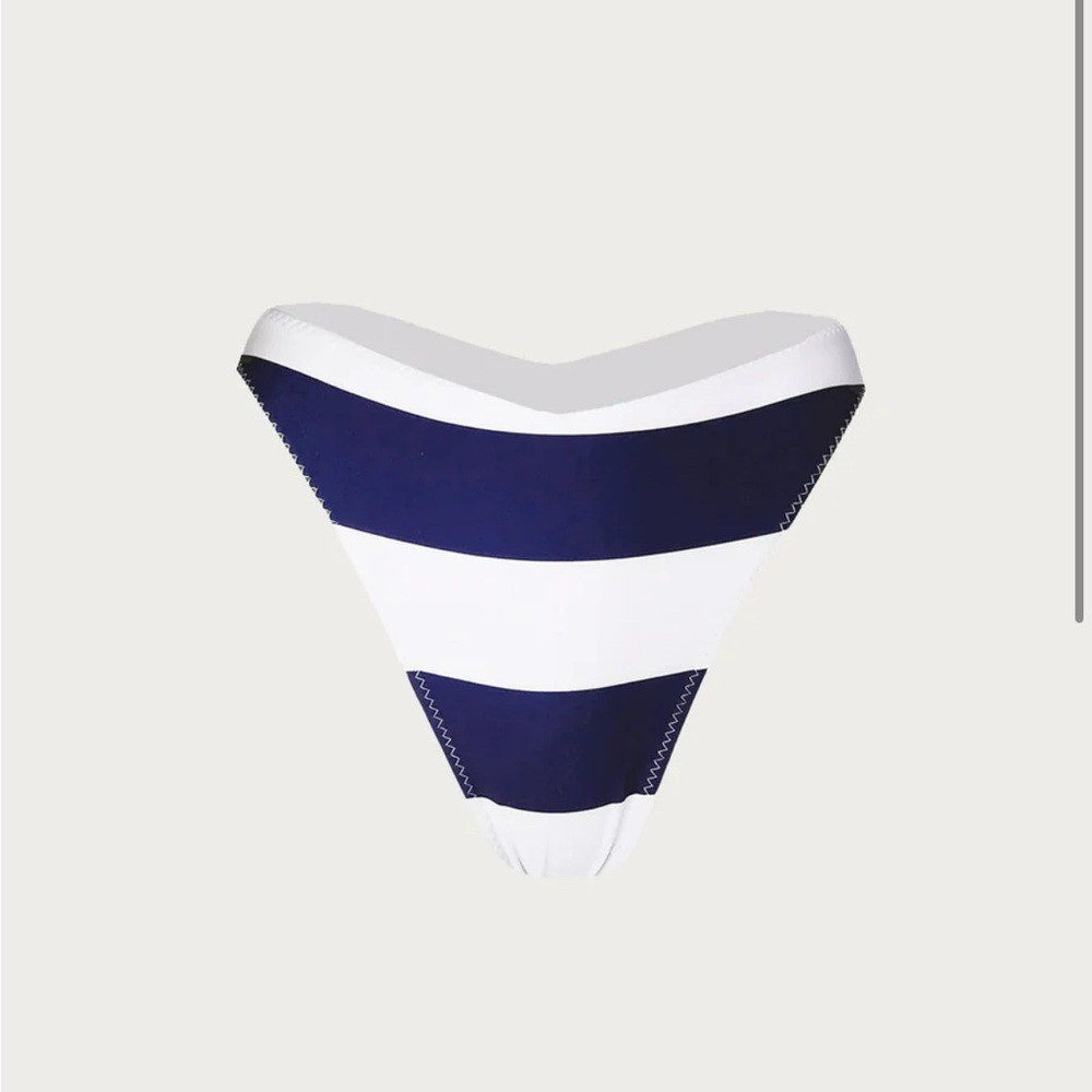 SAME Los Angeles Navy and White Bikini Bottom